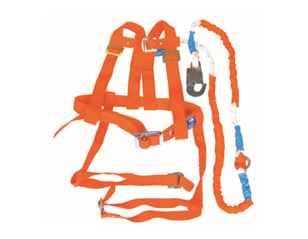 Double sided safety belt for overhead man